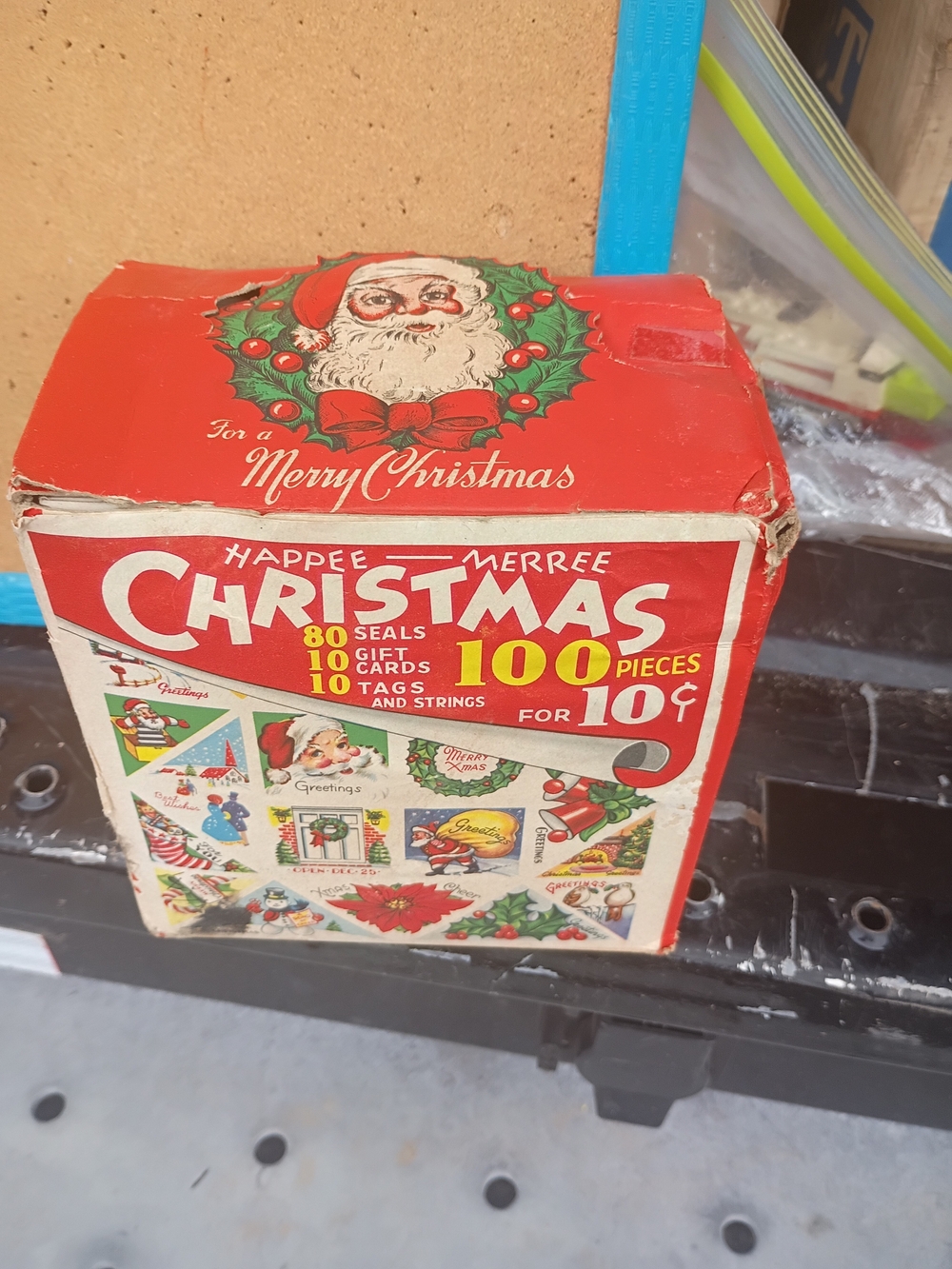 Vintage Full Case of 1946 Happee-Merree Christmas Seals & Sticker 50 Packs NOS